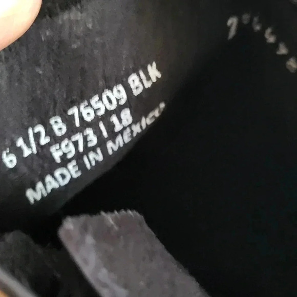 Frye Veronica Short Black Leather Popular Moto Vintage Combat Ankle Boot(6.5) - Picture 11 of 12